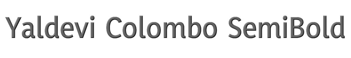Yaldevi Colombo SemiBold 