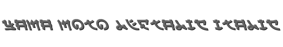 Yama Moto Leftalic Italic 