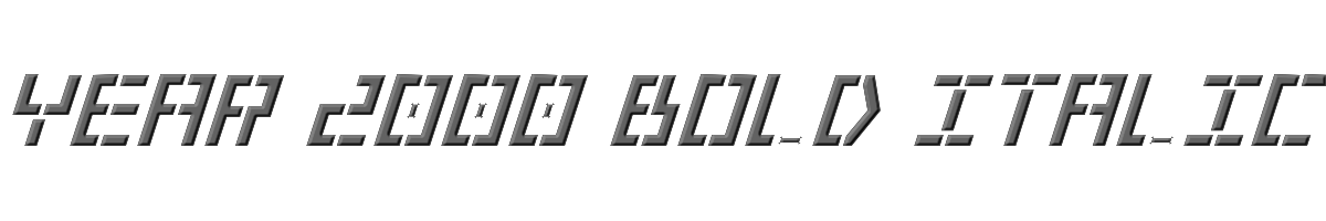 Year 2000 Bold Italic 