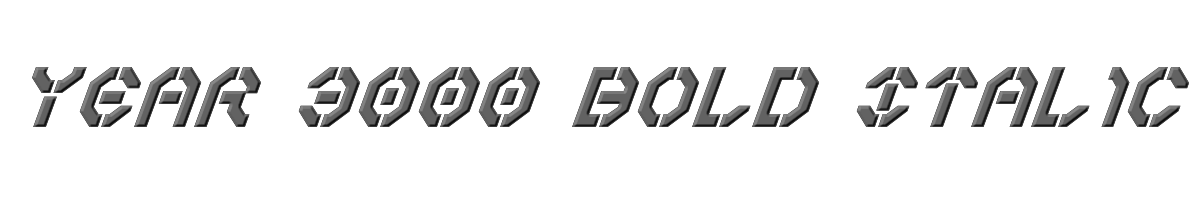 Year 3000 Bold Italic 
