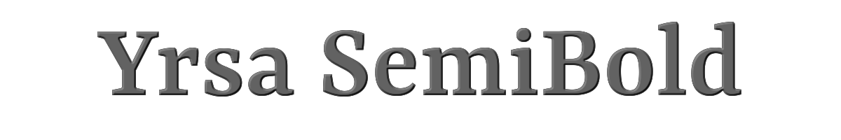 Yrsa SemiBold 