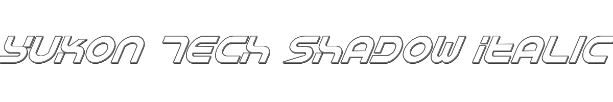 Yukon Tech Shadow Italic 