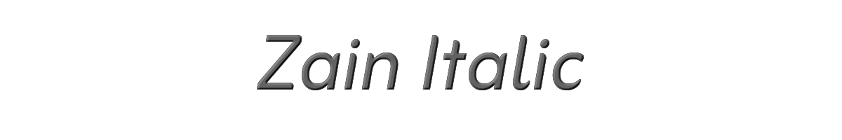 Zain Italic 