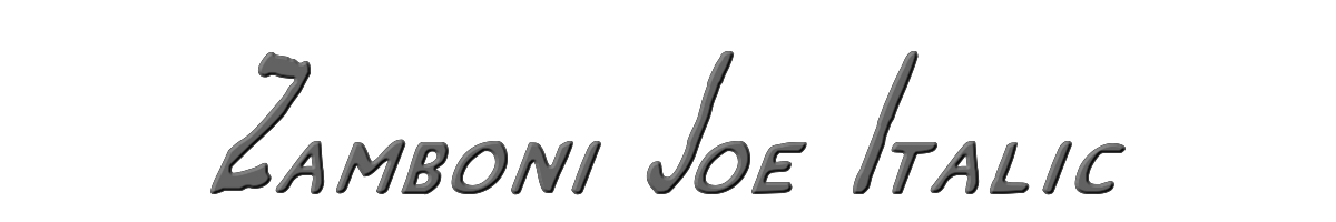 Zamboni Joe Italic 