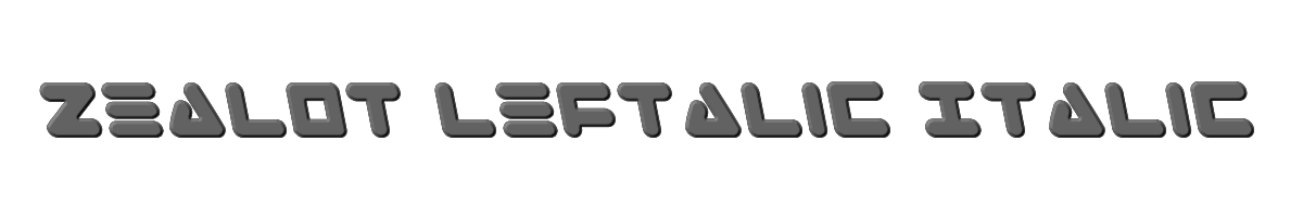 Zealot Leftalic Italic 