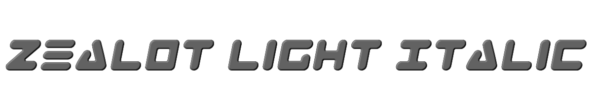Zealot Light Italic 