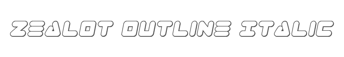 Zealot Outline Italic 