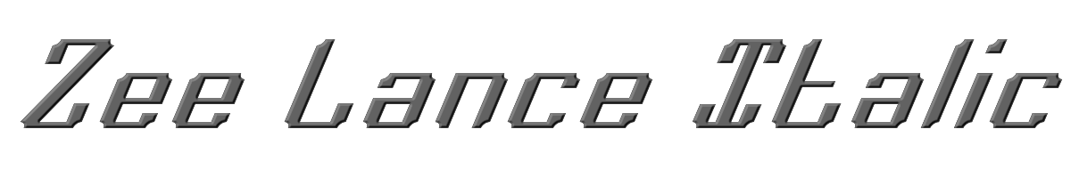 Zee Lance Italic 