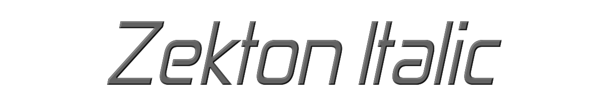 Zekton Italic 