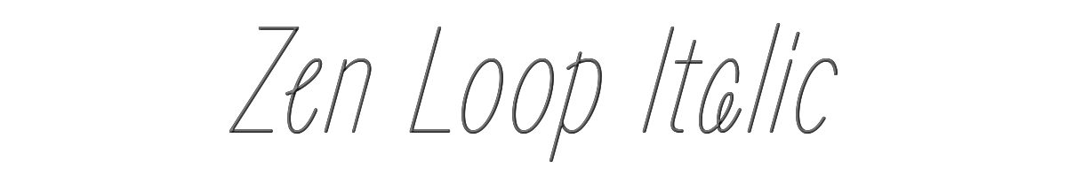 Zen Loop Italic 
