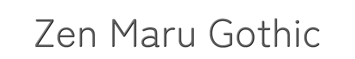 Zen Maru Gothic 