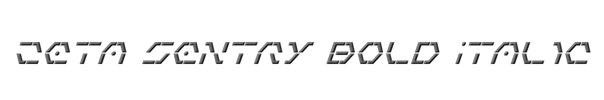 Zeta Sentry Bold Italic 