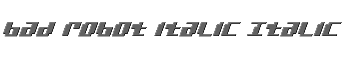 bad robot italic Italic 
