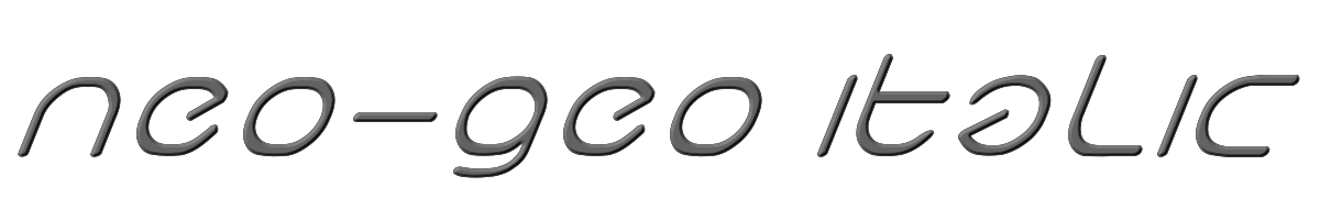 neo-geo italic 