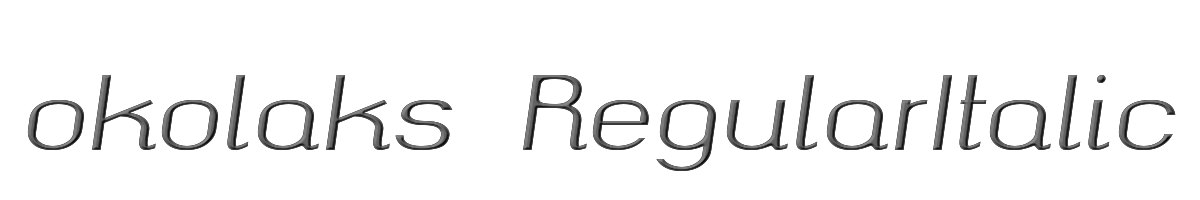 okolaks RegularItalic 