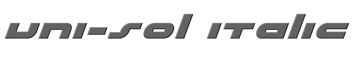 uni-sol italic 