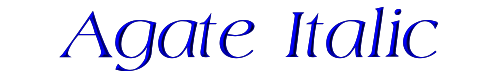 Agate Italic 