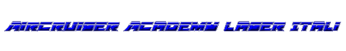 Aircruiser Academy Laser Italic 