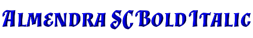 Almendra SC Bold Italic 