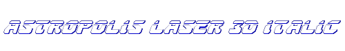 Astropolis Laser 3D Italic 