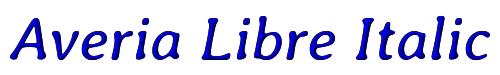 Averia Libre Italic 
