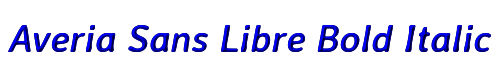 Averia Sans Libre Bold Italic 