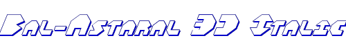 Bal-Astaral 3D Italic 
