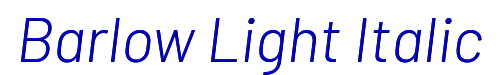 Barlow Light Italic 
