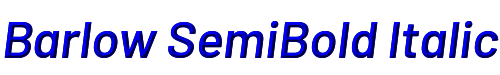 Barlow SemiBold Italic 