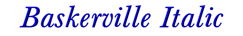 Baskerville Italic 