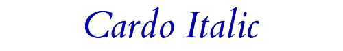 Cardo Italic 