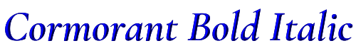 Cormorant Bold Italic 