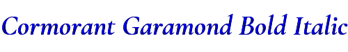 Cormorant Garamond Bold Italic 