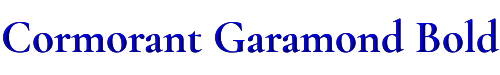 Cormorant Garamond Bold 