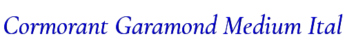 Cormorant Garamond Medium Italic 