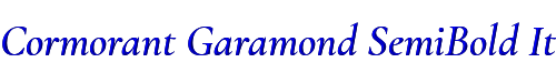 Cormorant Garamond SemiBold Italic 