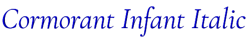 Cormorant Infant Italic 