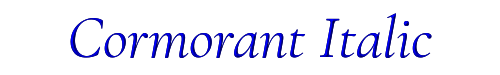Cormorant Italic 