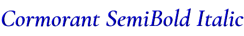 Cormorant SemiBold Italic 