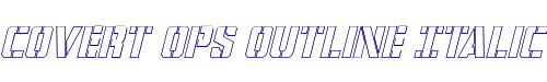 Covert Ops Outline Italic 