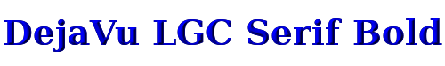 DejaVu LGC Serif Bold 