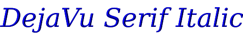 DejaVu Serif Italic 