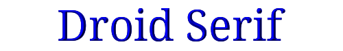 Droid Serif 