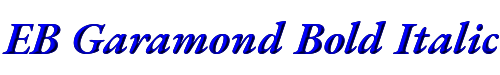 EB Garamond Bold Italic 