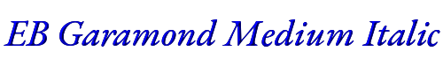 EB Garamond Medium Italic 