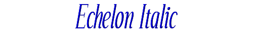 Echelon Italic 