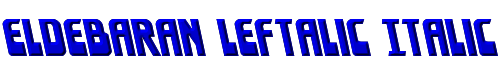 Eldebaran Leftalic Italic 