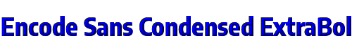Encode Sans Condensed ExtraBold 