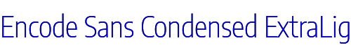 Encode Sans Condensed ExtraLight 