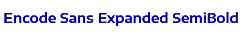 Encode Sans Expanded SemiBold 